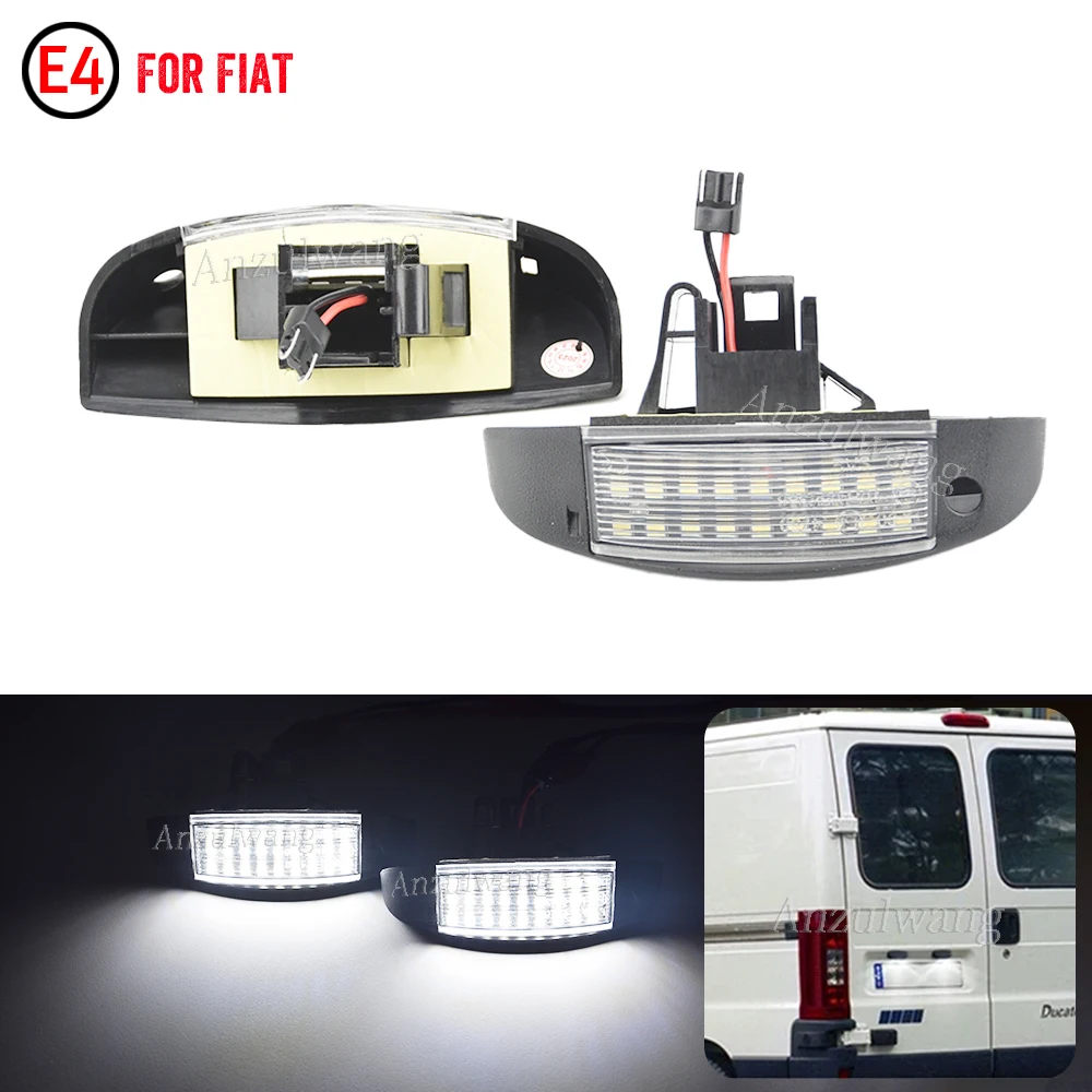 Bombillas LED de matrícula para Fiat Ducato, Peugeot Expert y Citroën Jumpy