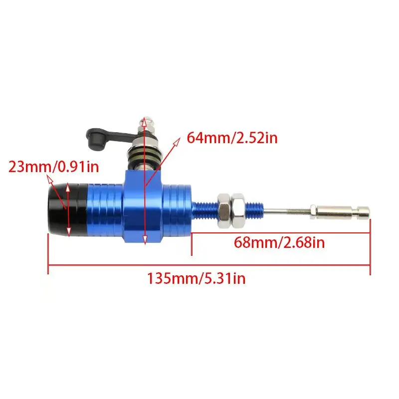 Bomba de embrague hidráulico CNC M10x1,25 para motocicleta - imagen 2