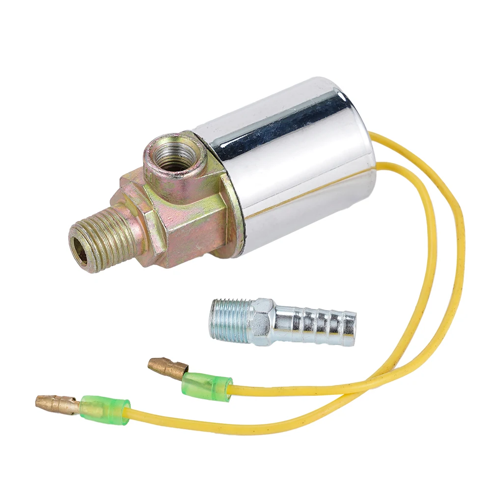Electroválvula cromada para bocina de aire 1/4", 12/24 V, 10 A - imagen 4