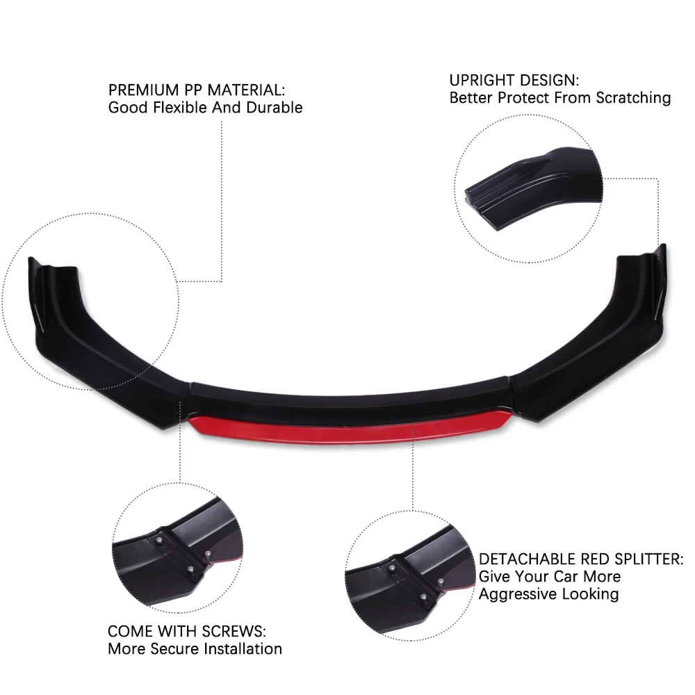 Labio delantero con difusor para Toyota Corolla Hatchback - imagen 5