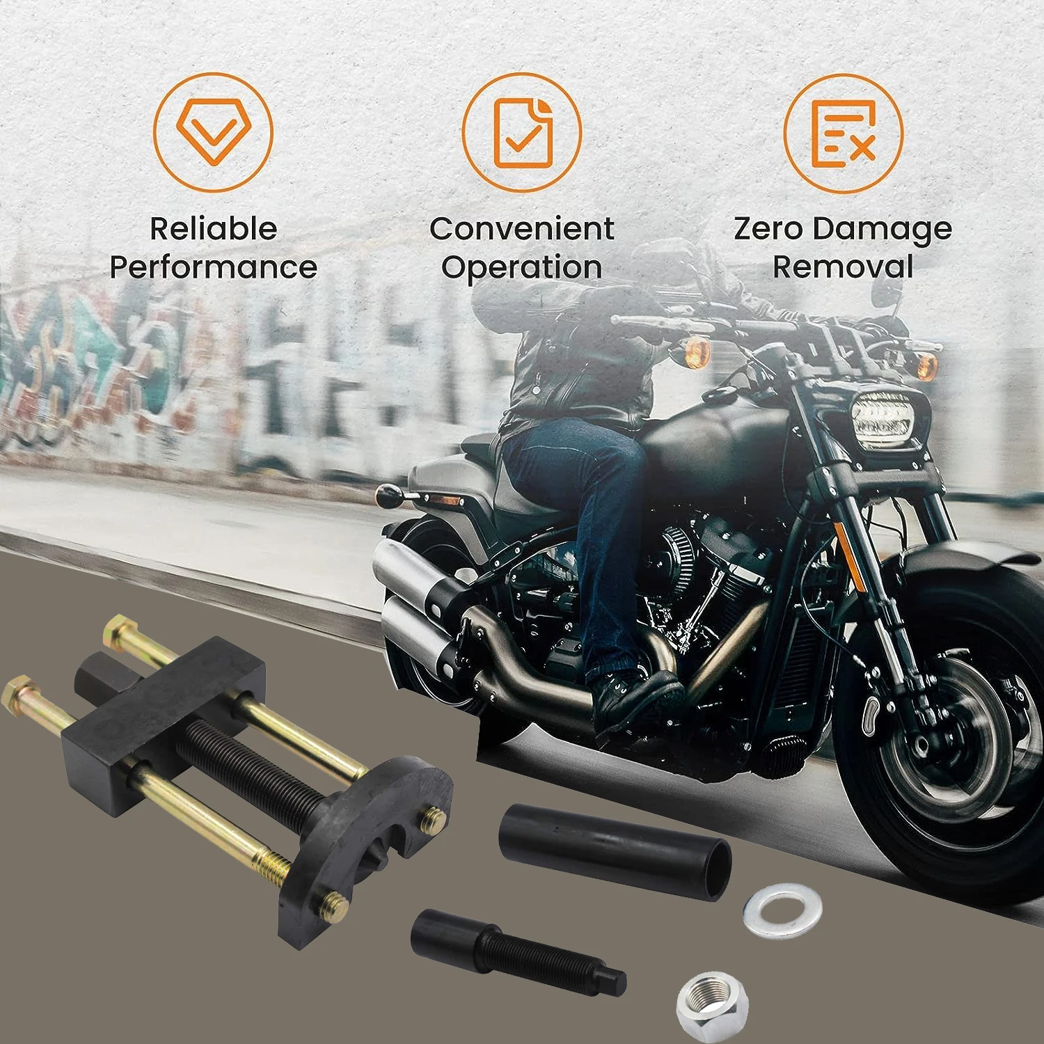 34902-84 Kit extractor de cojinetes Harley-Davidson 1984+ - imagen 4