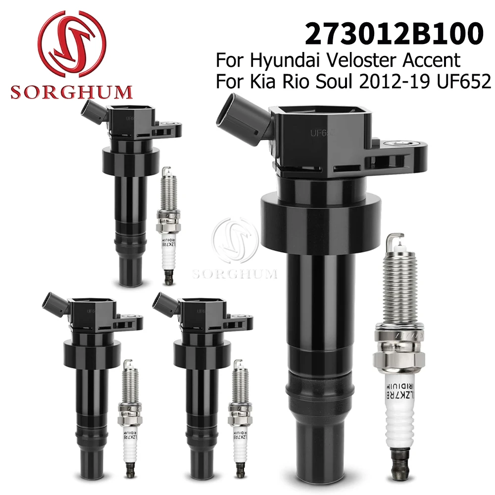 UF652 Bujías de iridio para Veloster y Soul - bobinas de encendido
