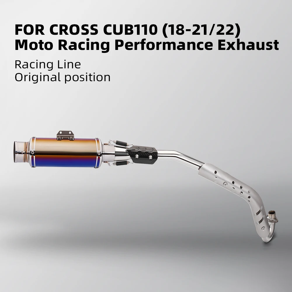 Tubo de escape original para motocicleta cub110