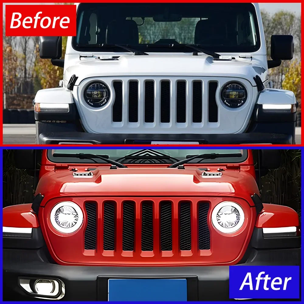 Kit de faros LED automáticos para Jeep Wrangler 2018-2024 - imagen 4