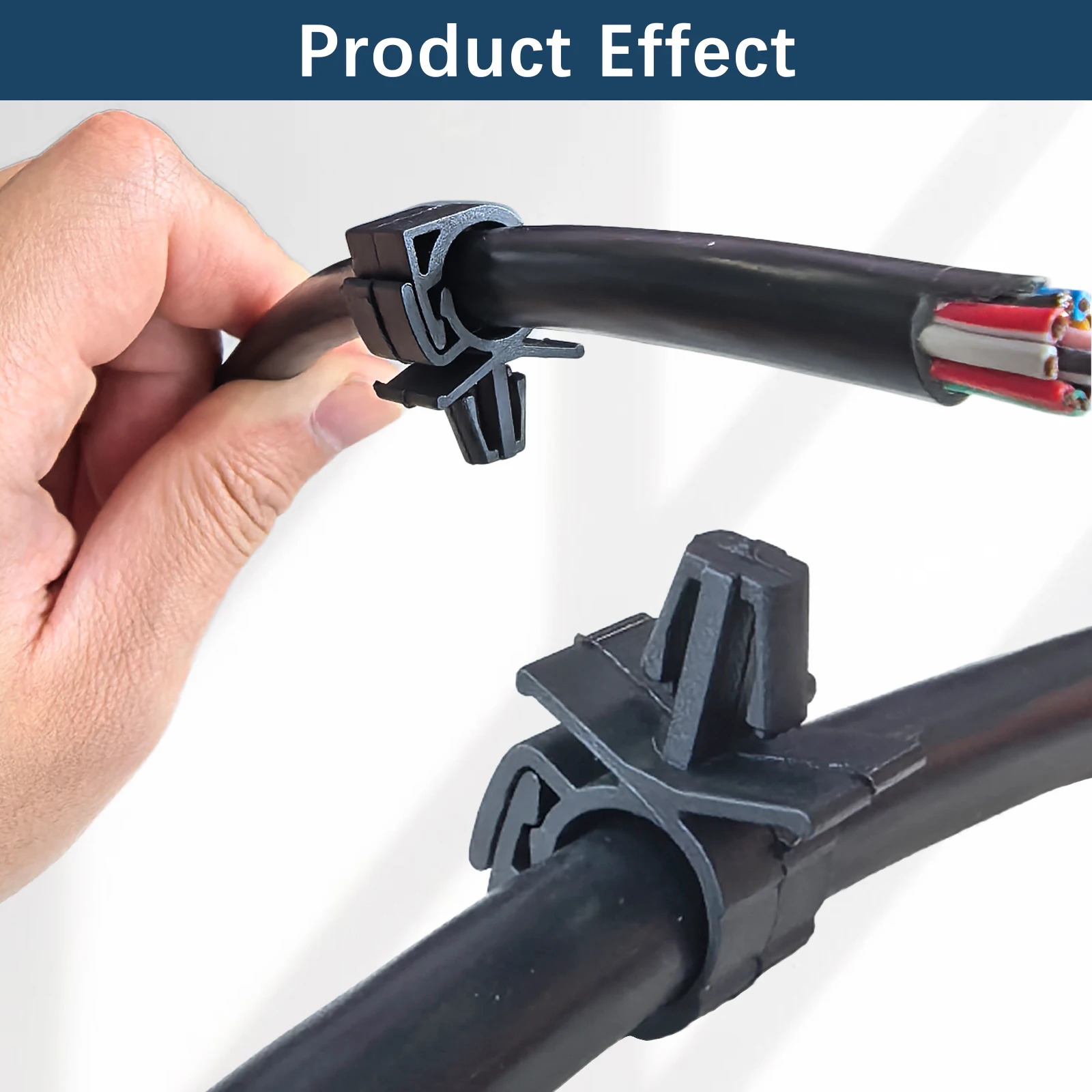 Clip sujeción cableado universal con abrazaderas de arnés – coche