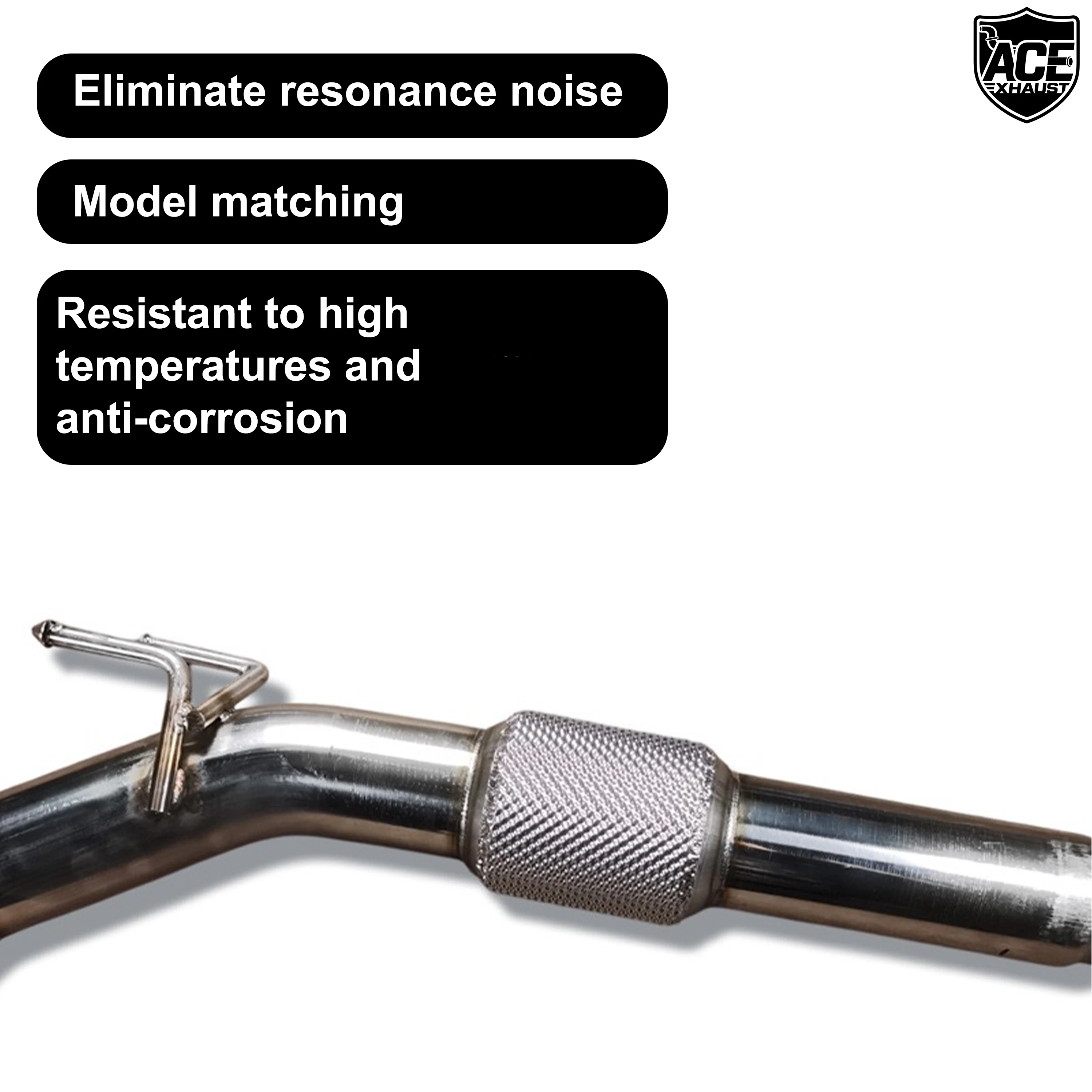 Sistema de escape ACE SUS304 para Volkswagen Sagitar - imagen 3