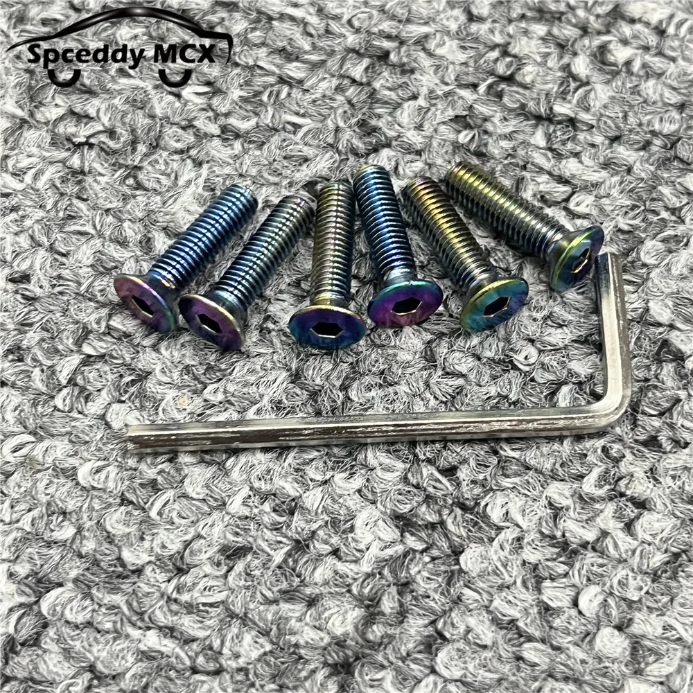 Llave en L volante con tornillos titanio quemado para coche - imagen 2
