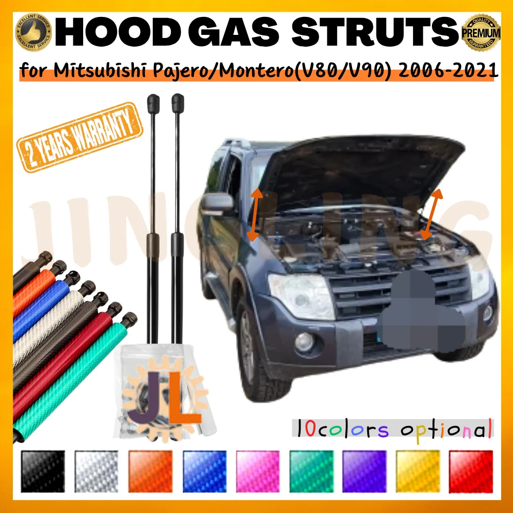 Puntales de capó de gas para Mitsubishi Pajero/Shogun 2006-2021