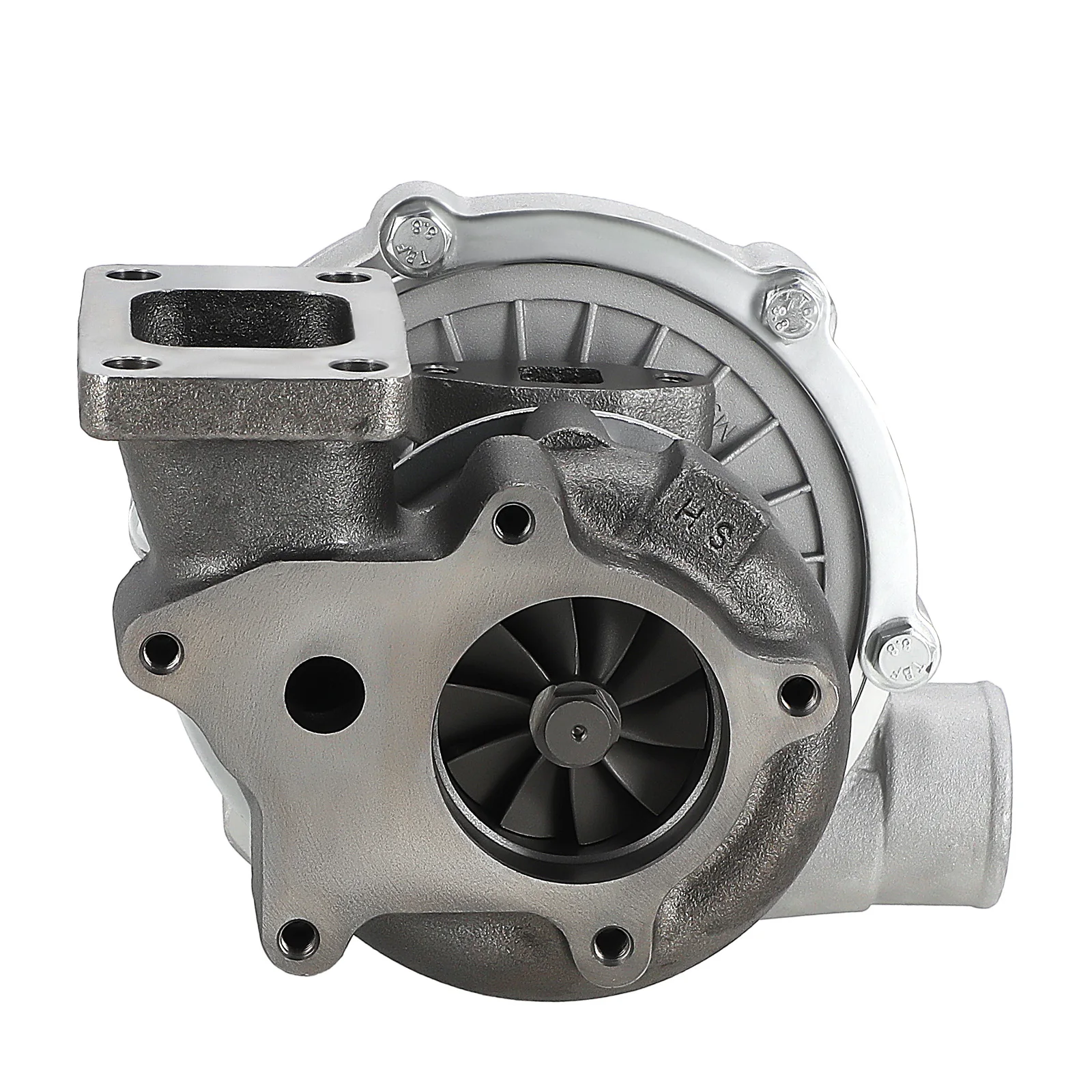 Turbocompresor T3/T4 T04E con líneas de aceite y BOV - imagen 3