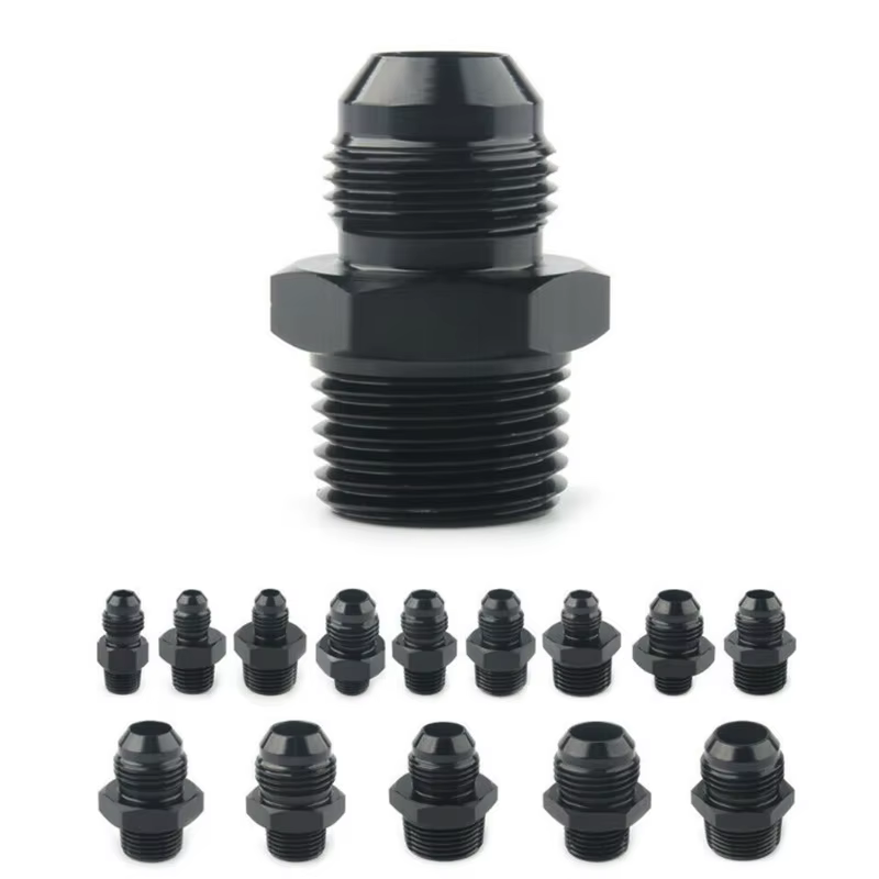 Adaptador recto AN4-AN12 a NPT para aceite y combustible