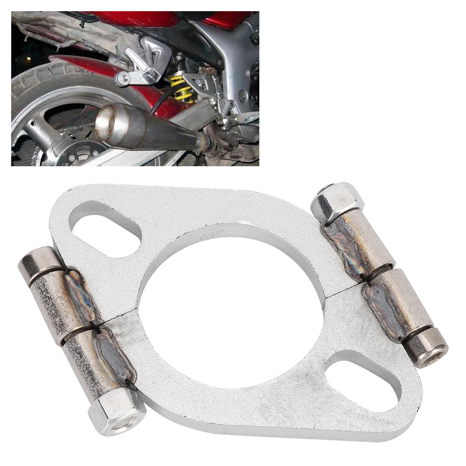 Brida escape ovalada 50mm para tubo de escape