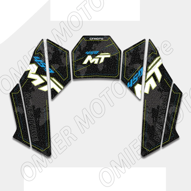 Protector de almohadilla de depósito para motocicleta 3M, pegatina esmerilada, calcomanías, accesorios para CFMOTO CF MOTO 450MT 450 MT - imagen 4