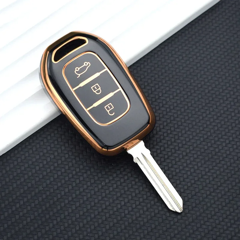 TPU Shell Fob For Renault Kwid Traffic Symbol For Dacia Sandero Logan Duster Car Remote Key Cover Case Key Protector Holder - imagen 3