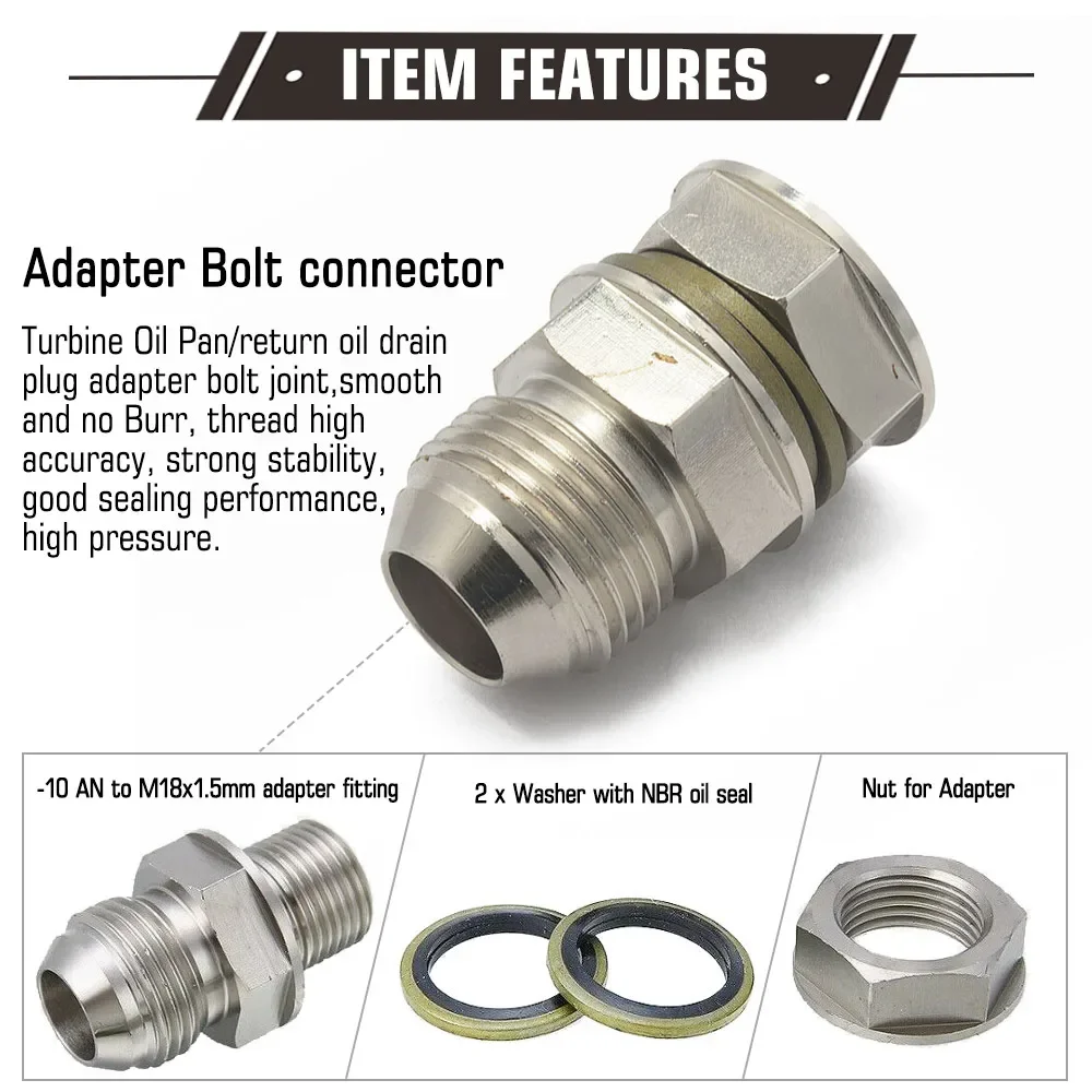Adaptador tapón drenaje aceite 10AN turbo – Ref. 31504301010 - imagen 5
