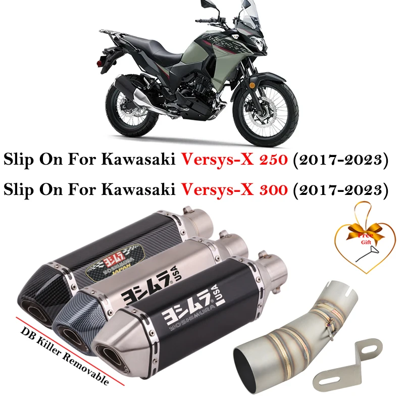 DB Killer de fibra de carbono para Kawasaki Versys-X 250/300 (2017)