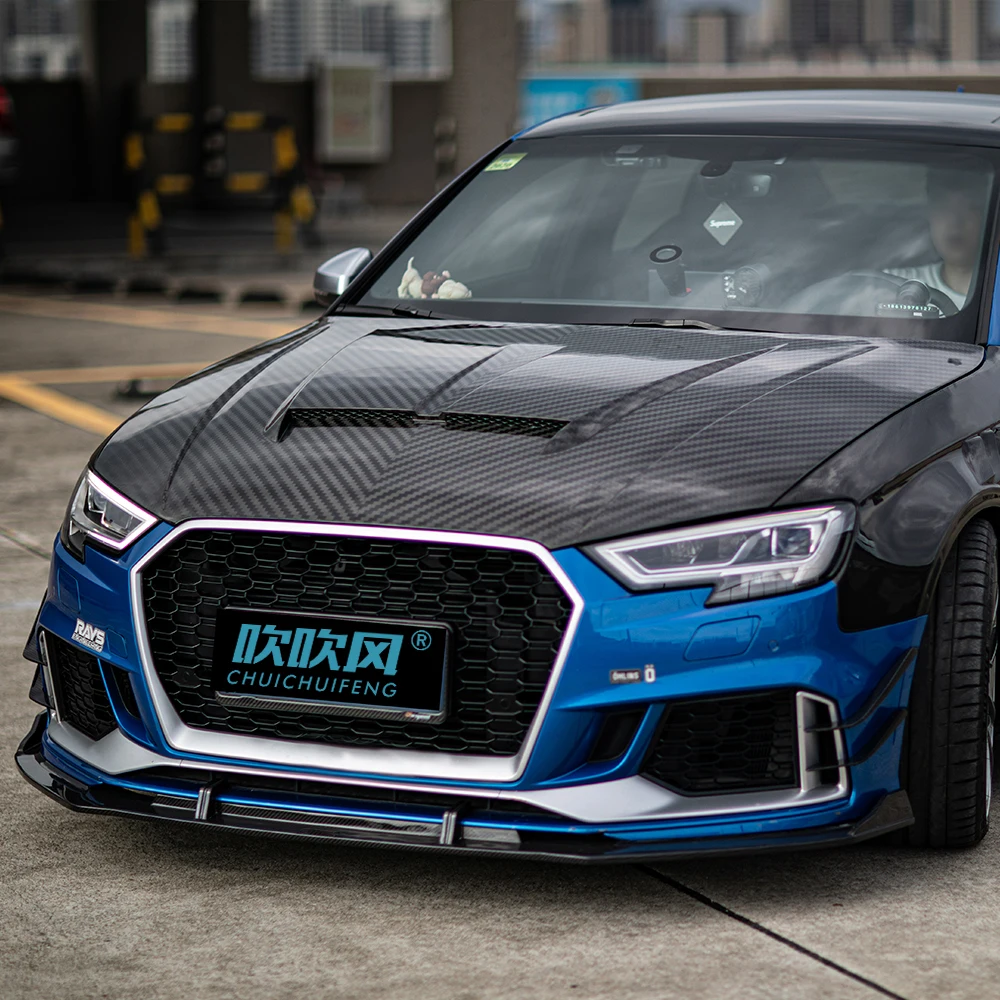 Cubierta capó fibra de carbono para Audi A3 S3 RS3 – Kit carrocería - imagen 3