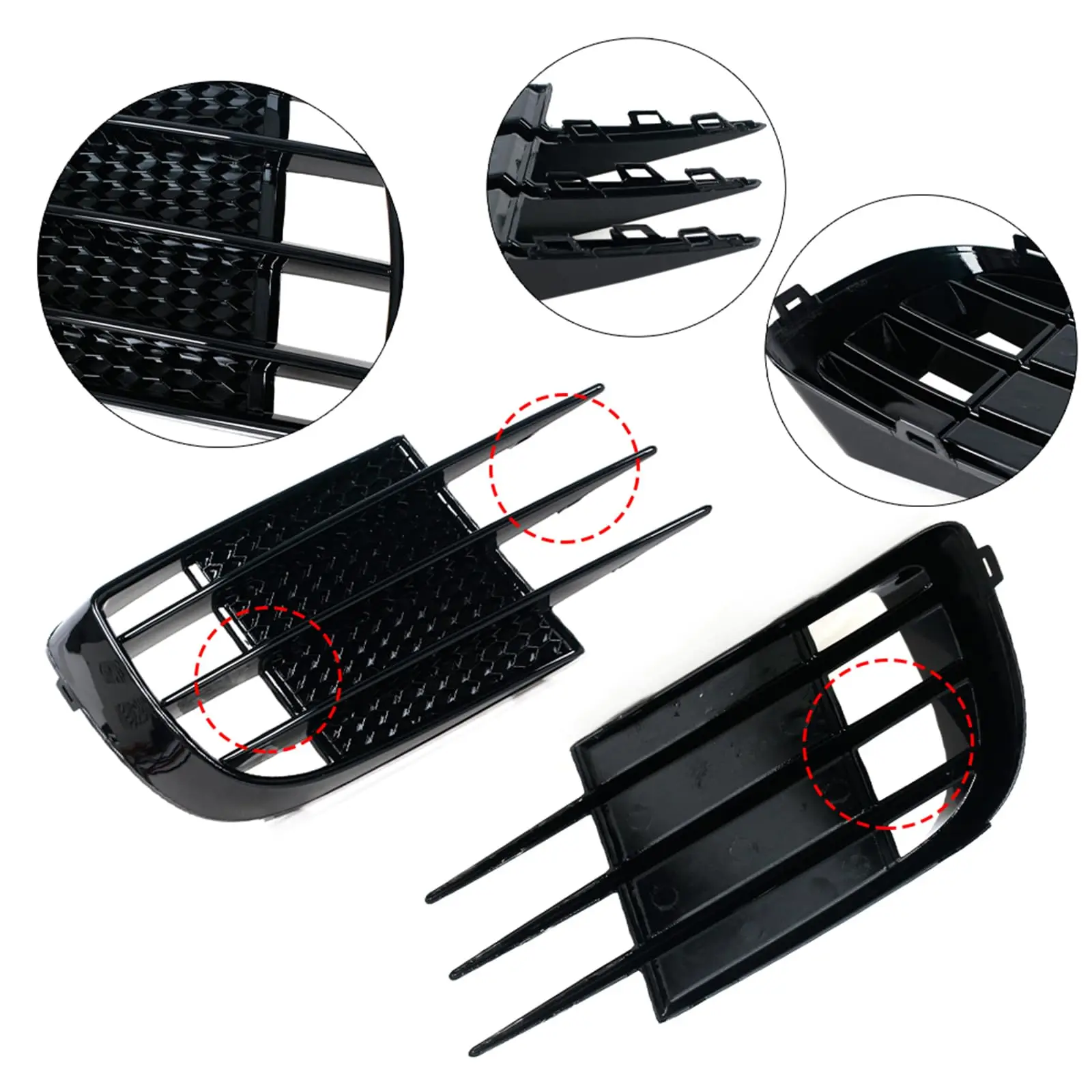 Rejillas antiniebla delanteras para VW Golf 6 GTI/R 2008-2013 - imagen 5