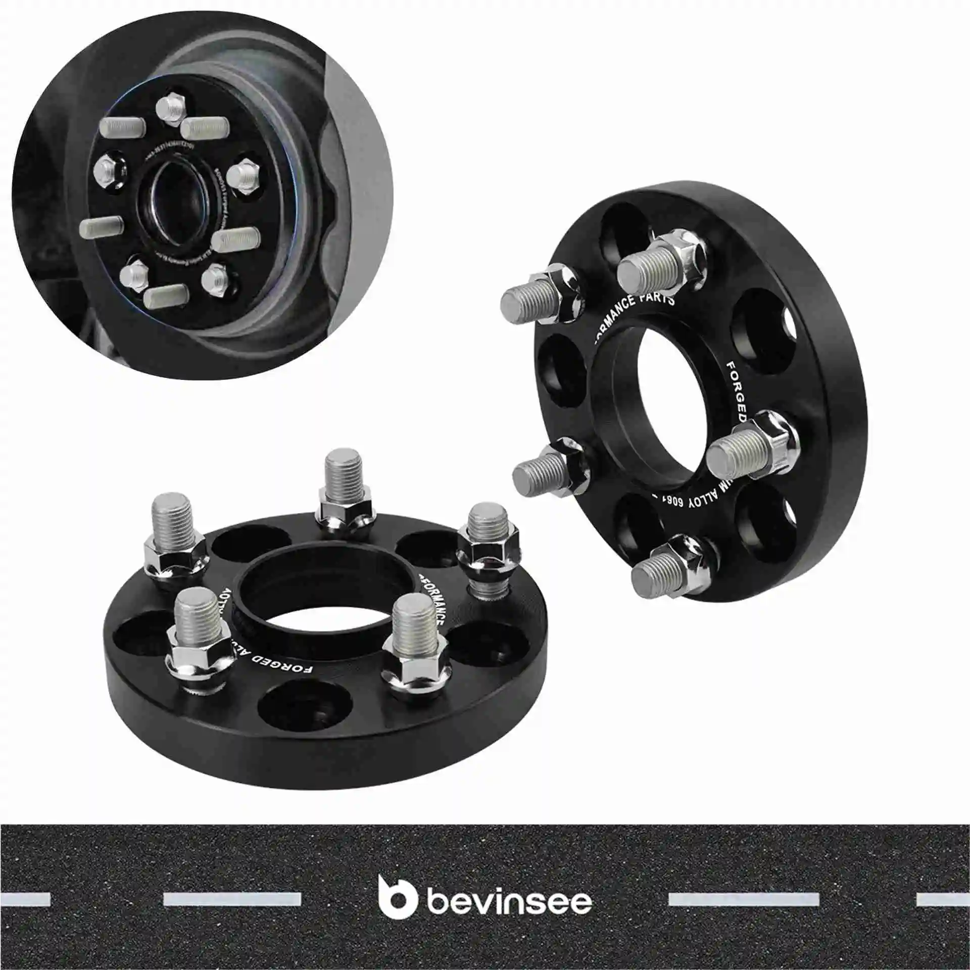 Separadores de rueda BEVINSEE 20 mm, buje 64,1 mm Tesla Model 3