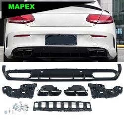 Difusor parachoques trasero Mercedes C43 AMG C205 Cabrio 2015-2018