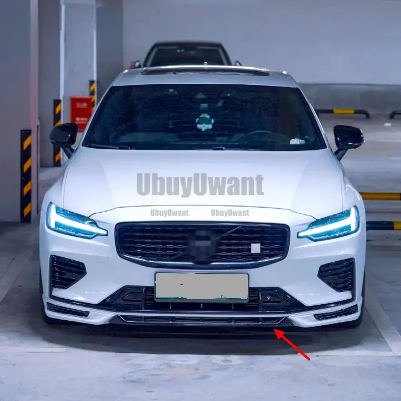 Protector de labio parachoques delantero Volvo S60 V60 sin pintar - imagen 4
