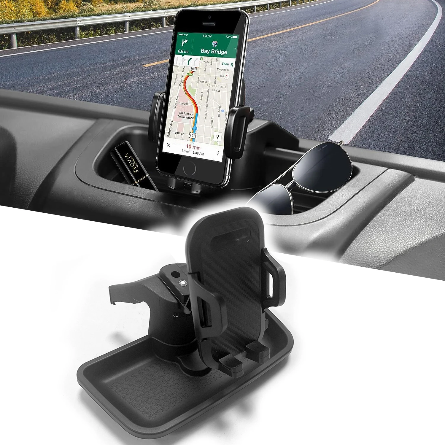 Bandeja portaobjetos Jeep Wrangler JK con soporte para móvil - imagen 4