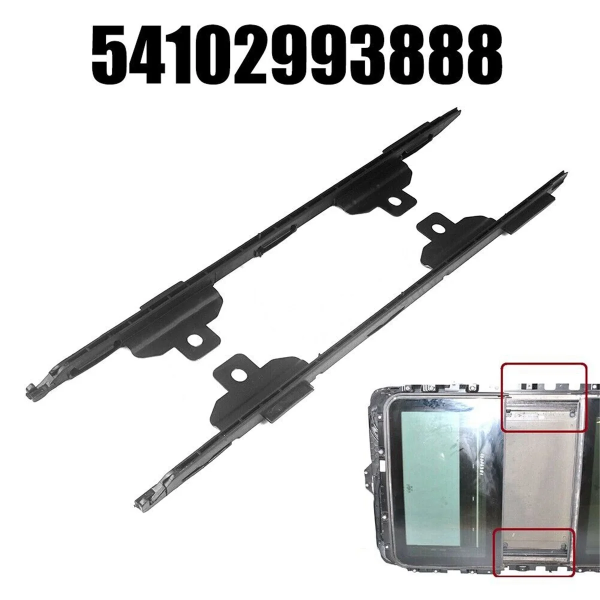 Soporte deslizante riel cortina techo solar BMW X1 E84 2009-2014 - imagen 5