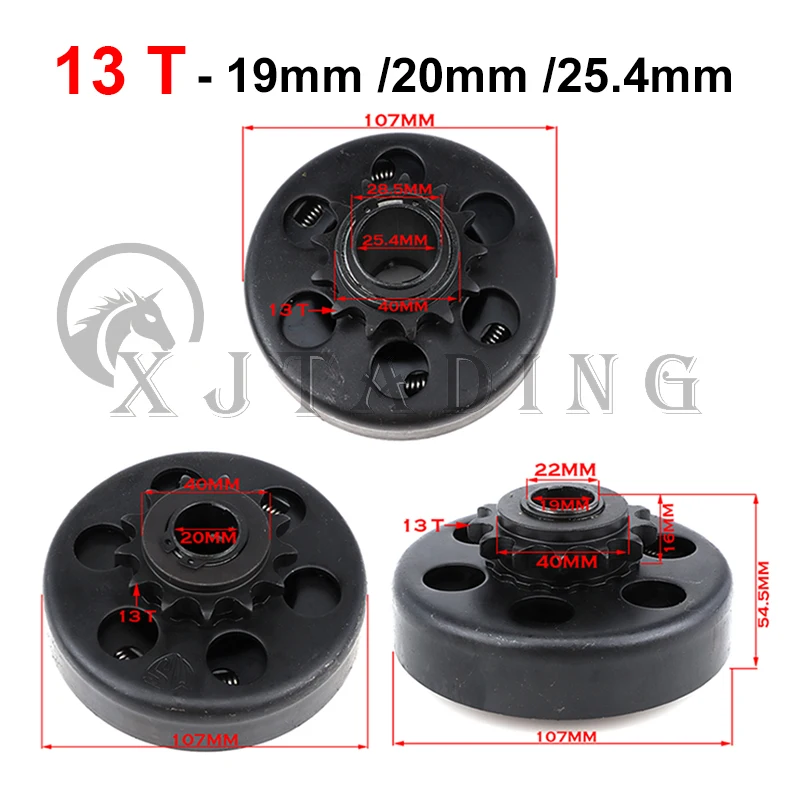 Embrague centrífugo 428 - 13 dientes para kart y mini bike - imagen 2