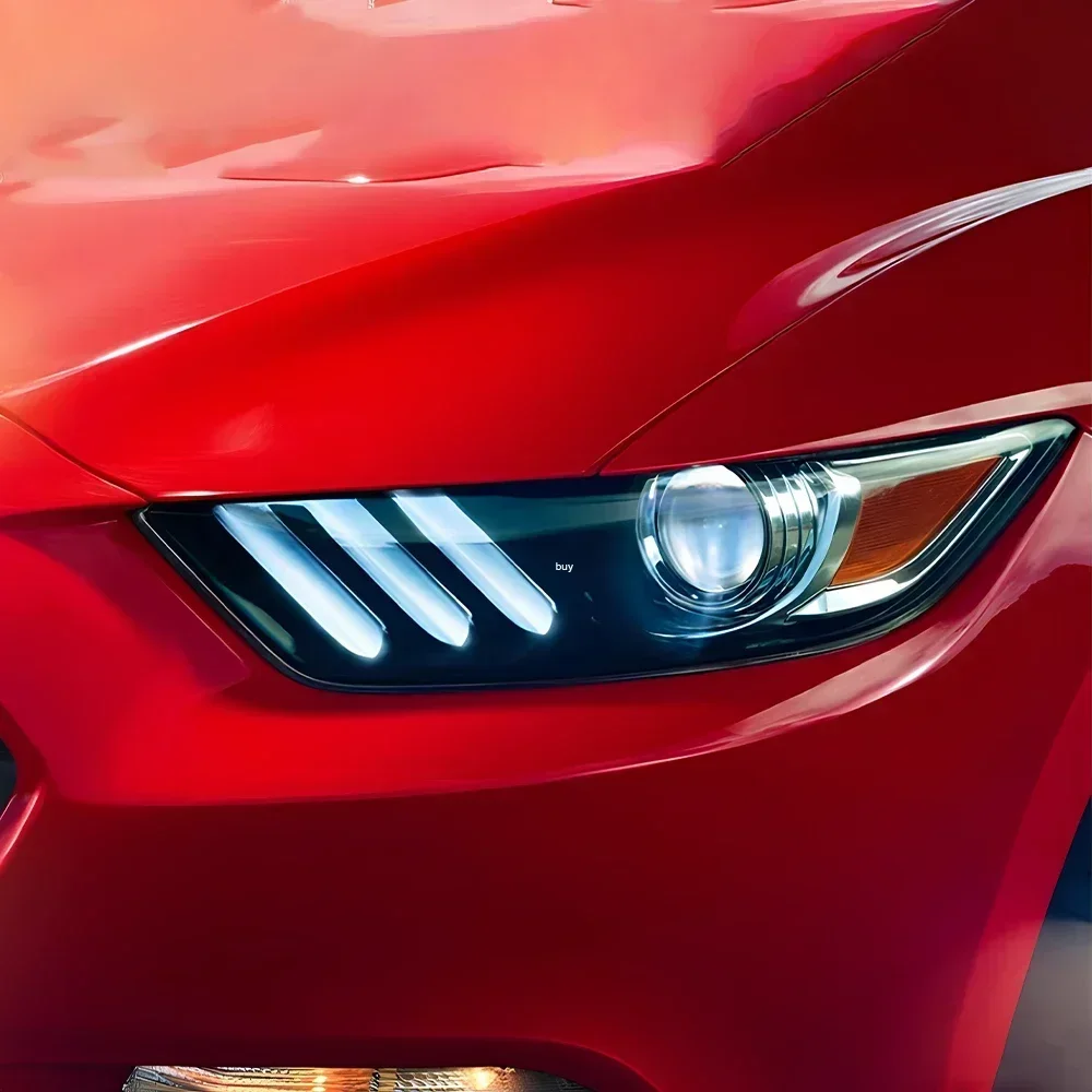 Faros delanteros LED con proyector para Ford Mustang 2015-2017
