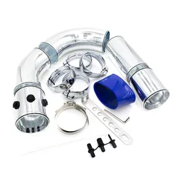 Tubo de admisión turbo e intercooler universal de aluminio 76 mm
