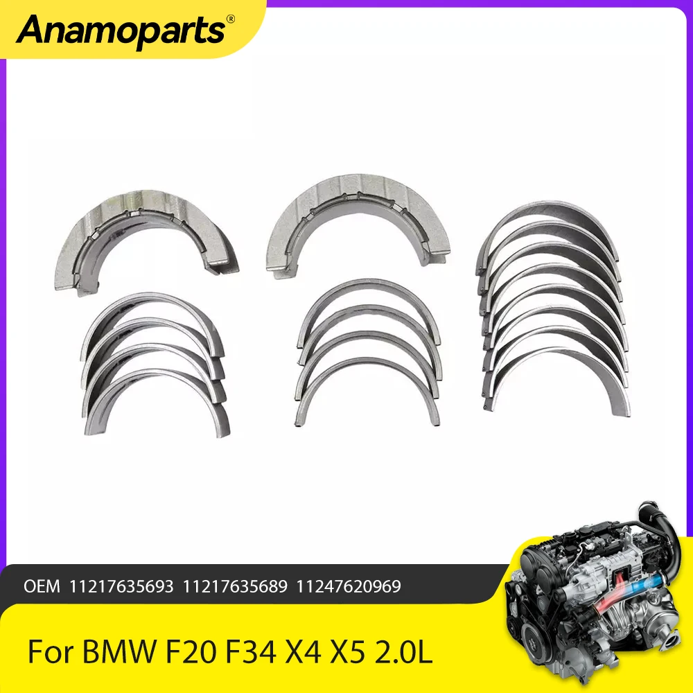 Cojinete de cigüeñal BMW motor B48 para F20 F34 X4 X5