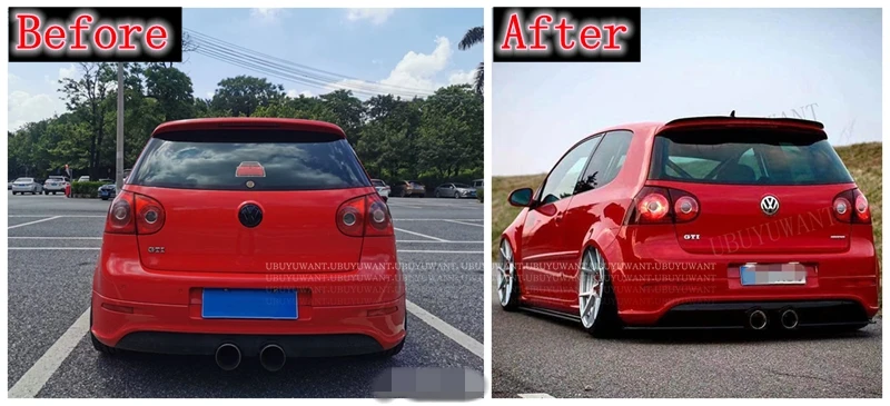 Alerón trasero para VW Golf 5 MK5 en plástico ABS