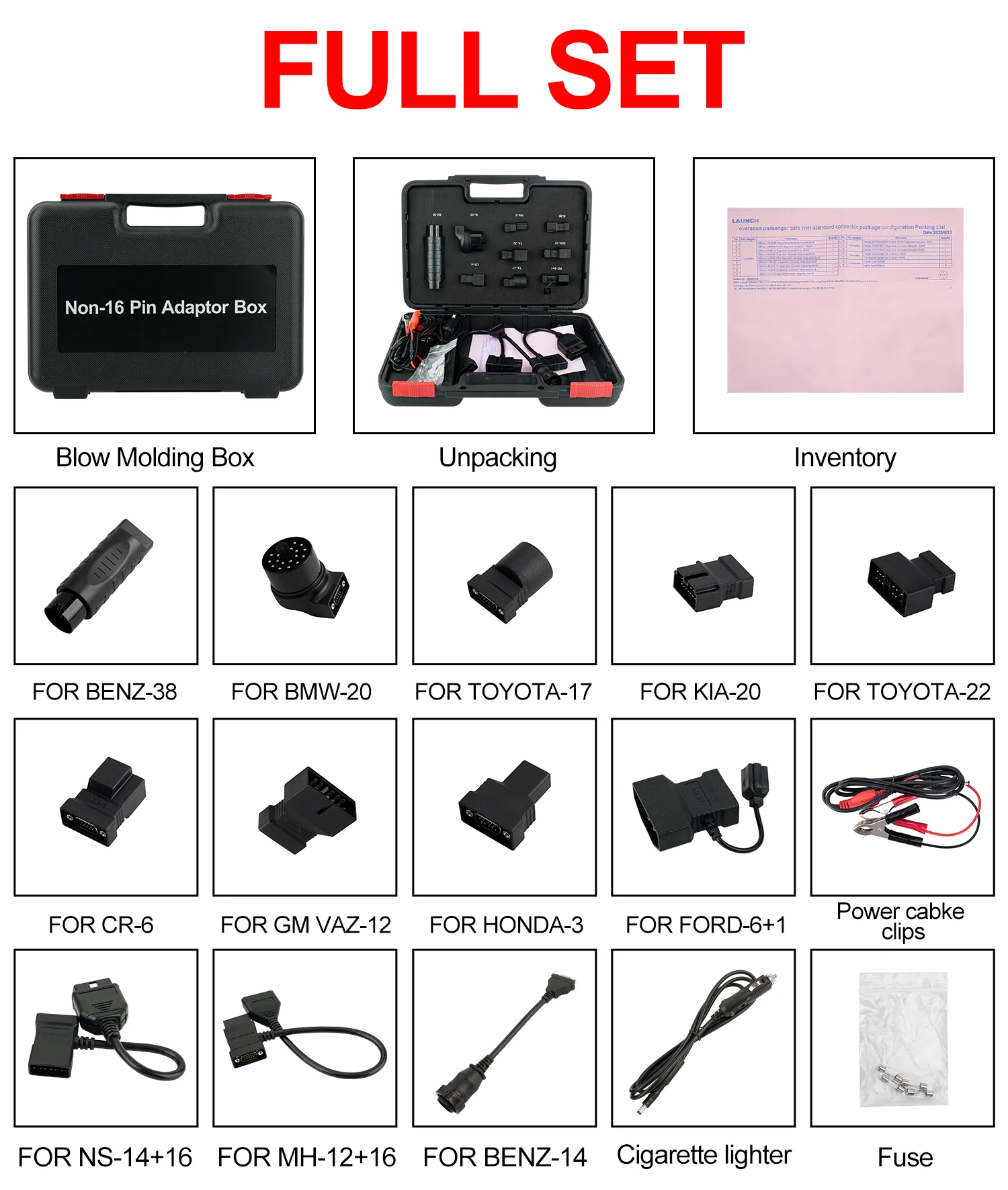 LAUNCH X431 Cable prolongador OBD2 de 16 pines para diagnosis - imagen 2
