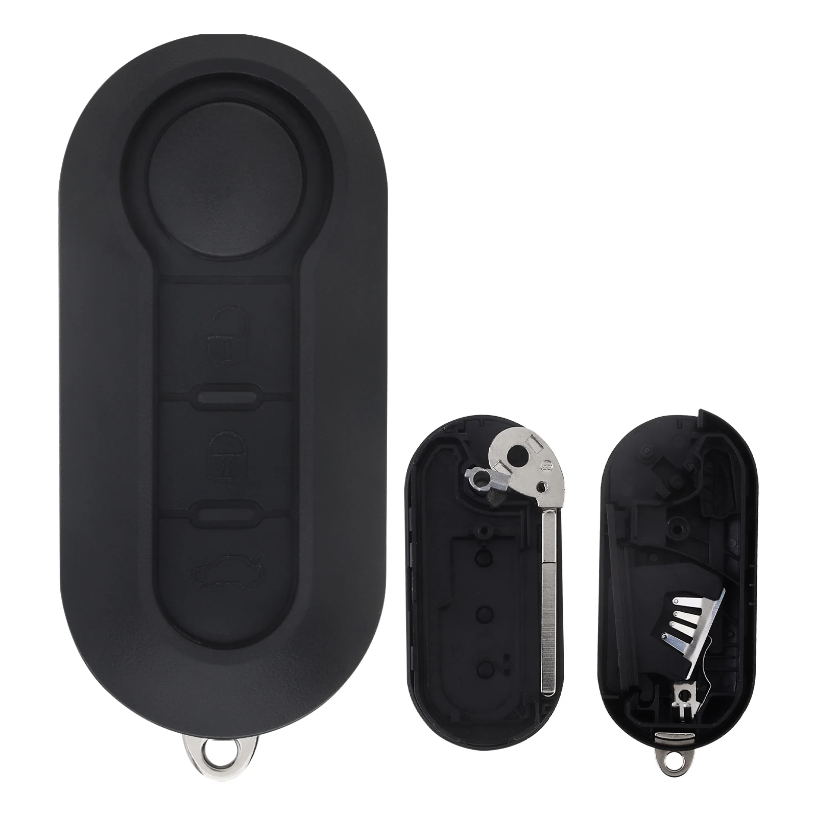 Carcasa plegable llave coche 3 botones Fiat Ducato y Doblo - imagen 2