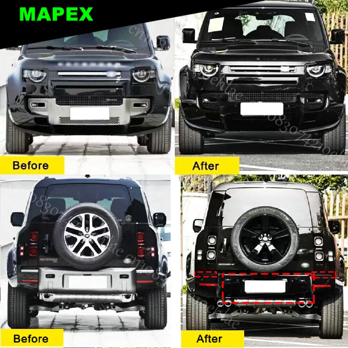 Protector paragolpes trasero Land Rover Defender 110 2020-2023 - imagen 3