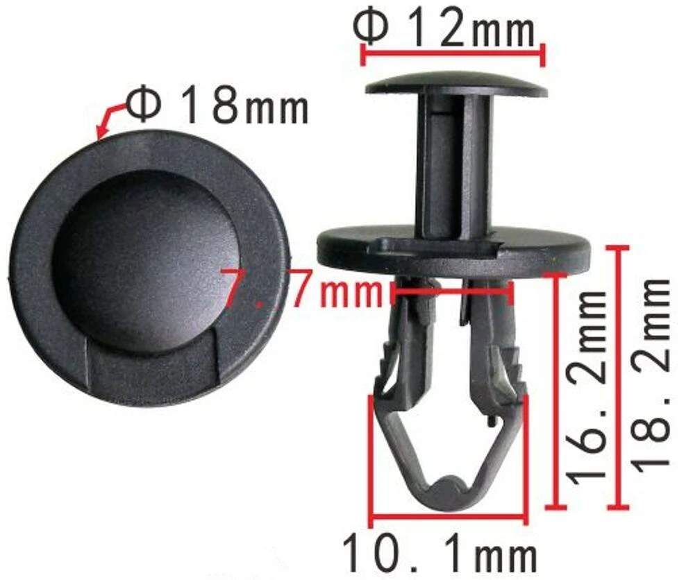 112803400B Extensiones de clip para Tesla - placa protectora del chasis