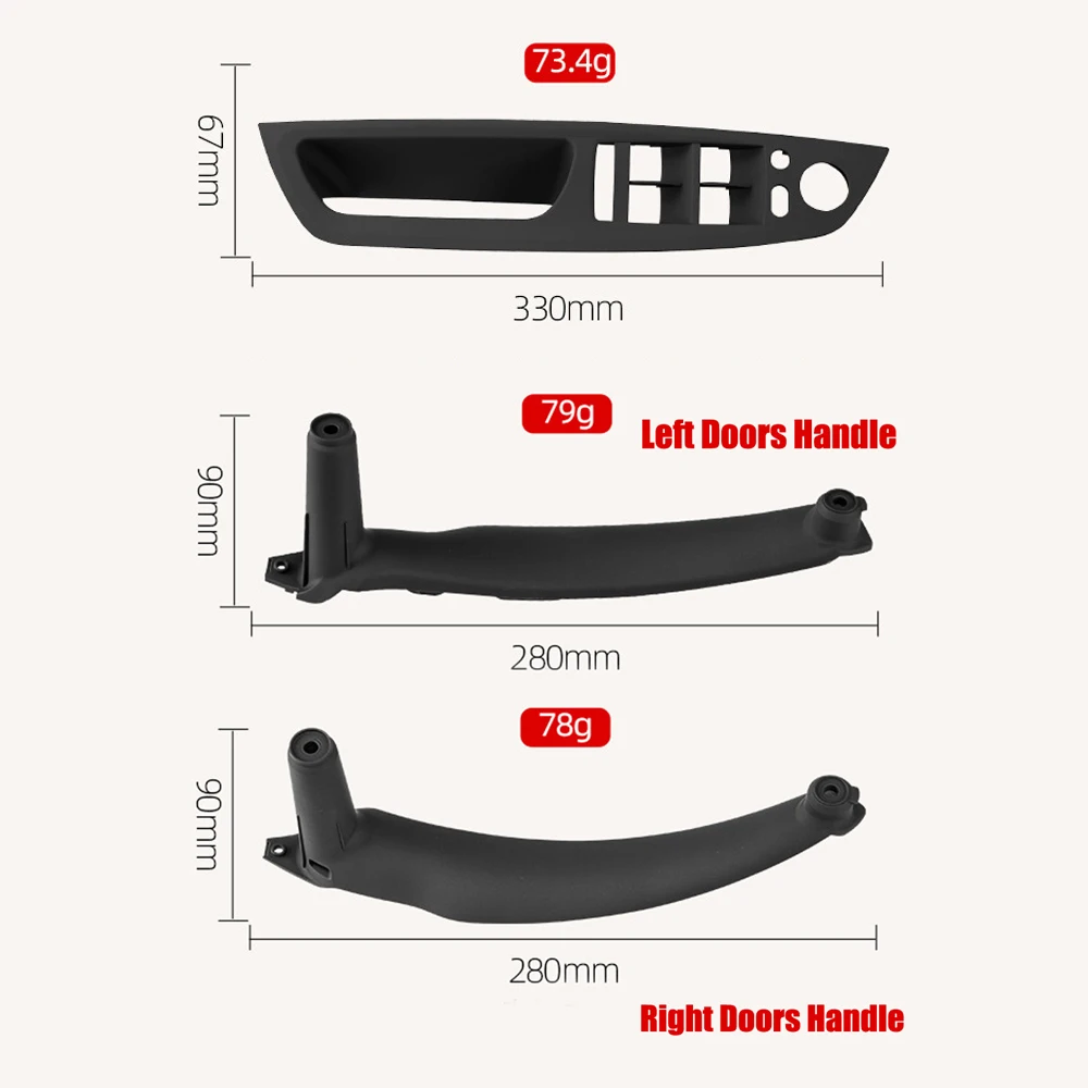 Reposabrazos de puerta interior izquierdo BMW X5/X6 E70/E71 2007-2013 - imagen 5