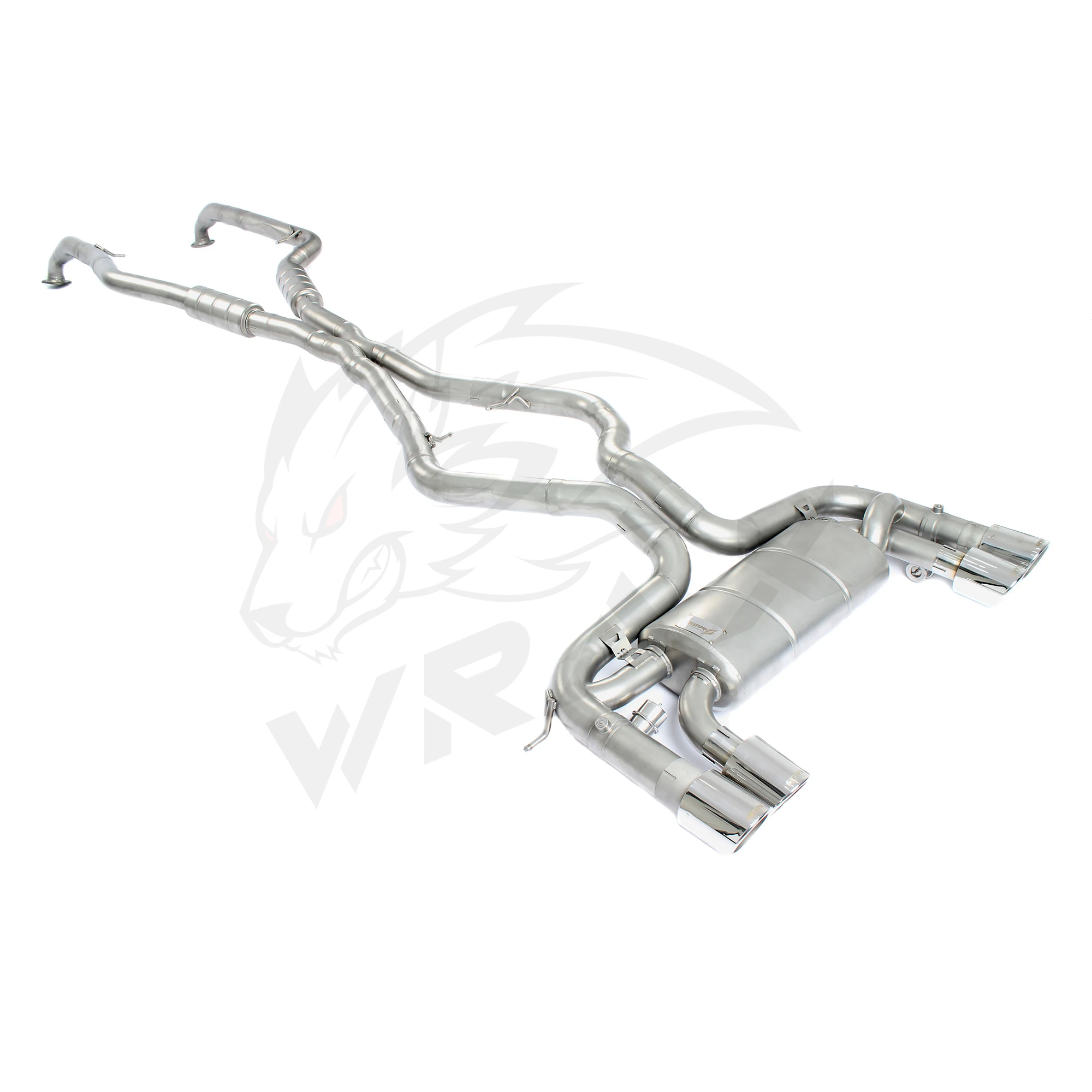 Escape catback acero inoxidable 304 con válvula para BMW X6M 4.4 - imagen 2
