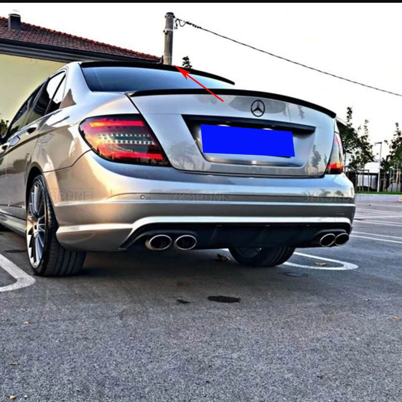 Alerón techo fibra carbono Mercedes C W204 C180 C200 C220 C350 C300 - imagen 5