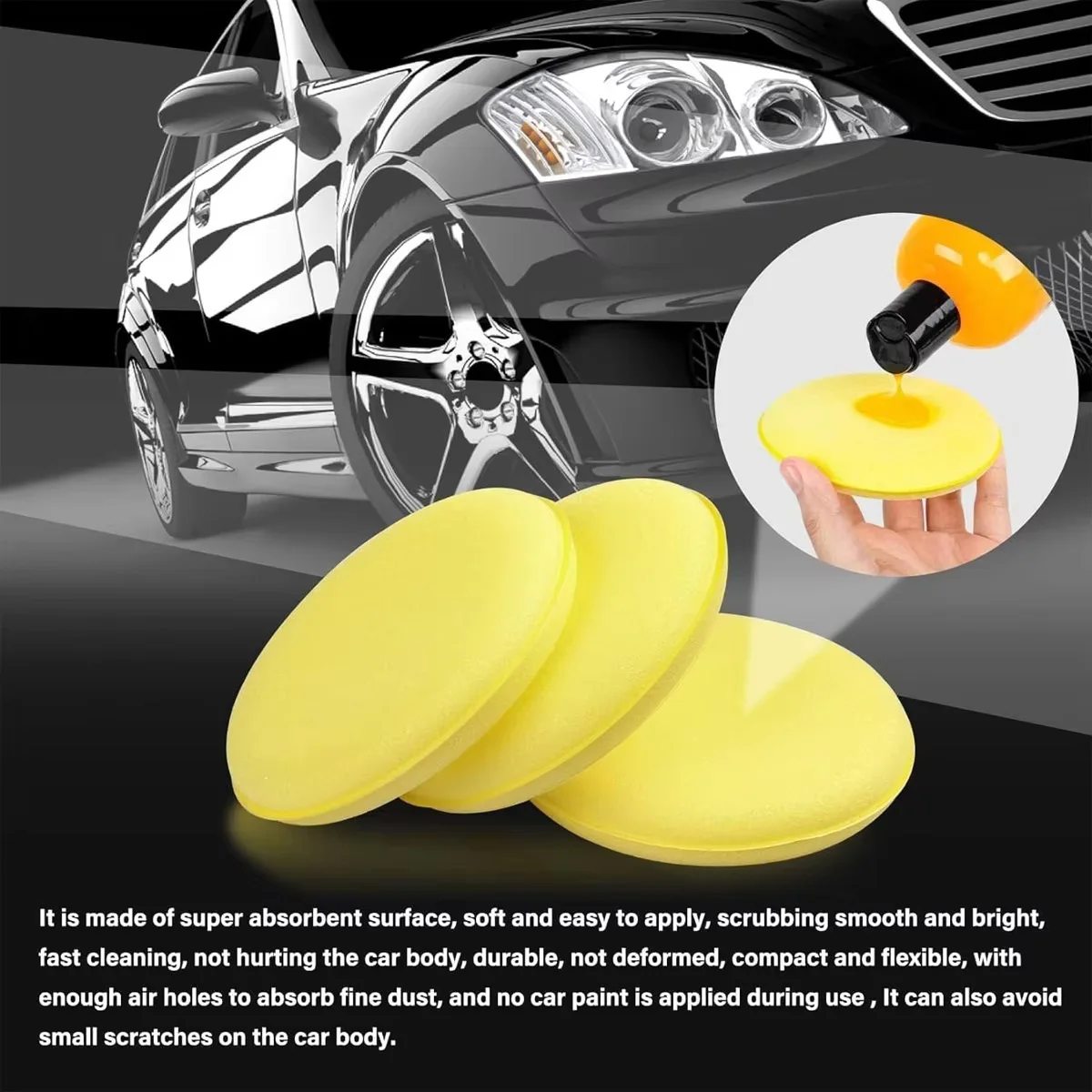 Esponja de pulido y aplicación de cera para coche - imagen 4