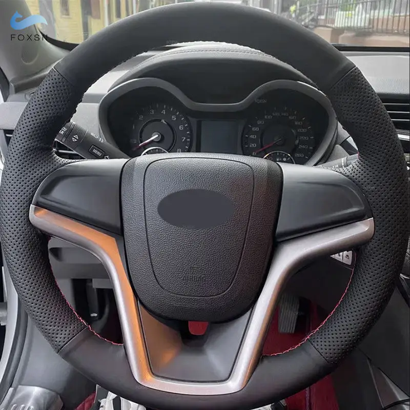 Funda volante cuero perforado negro – Chevrolet Malibu Camaro Aveo 2011-2018