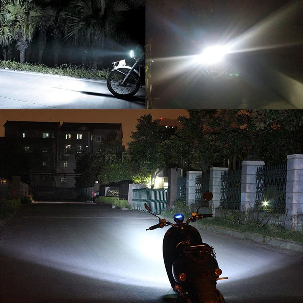 Vista del kit montado sobre un manillar de motocicleta