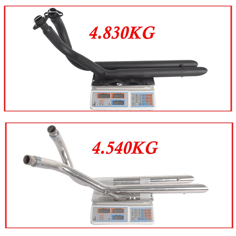 Sistema de escape doble negro para Honda Shadow ACE 750 VT750C/VT750CD - imagen 3
