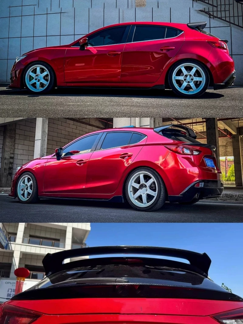 Alerón trasero fibra carbono Mazda 3 Hatchback (2014-2019) - imagen 5