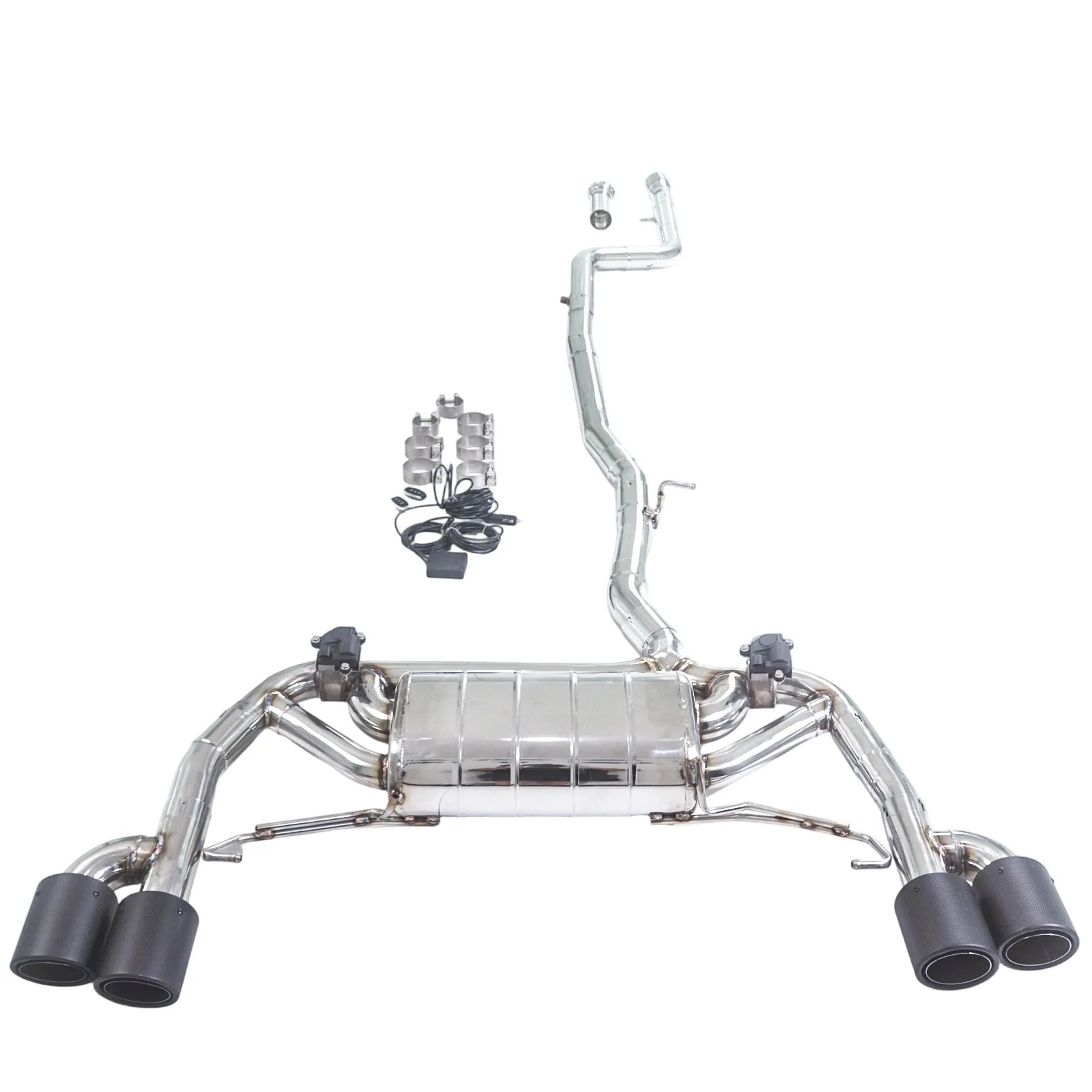Escape deportivo GFC catback acero carbono BMW X3 X4 2.0T - imagen 2