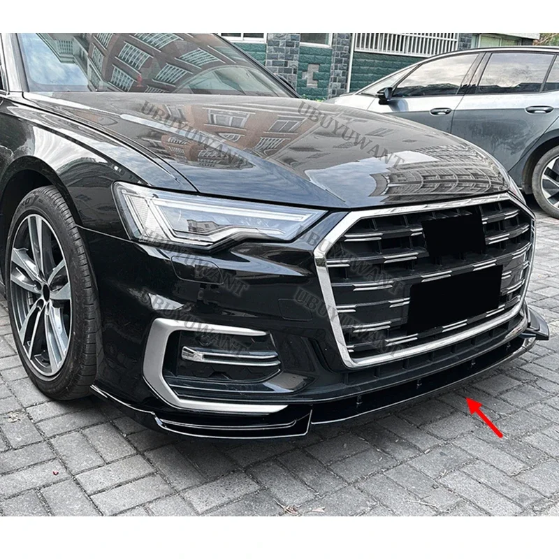 Labio parachoques delantero Audi A6 C8 Sline 2018-2025 antiarañazos - imagen 5