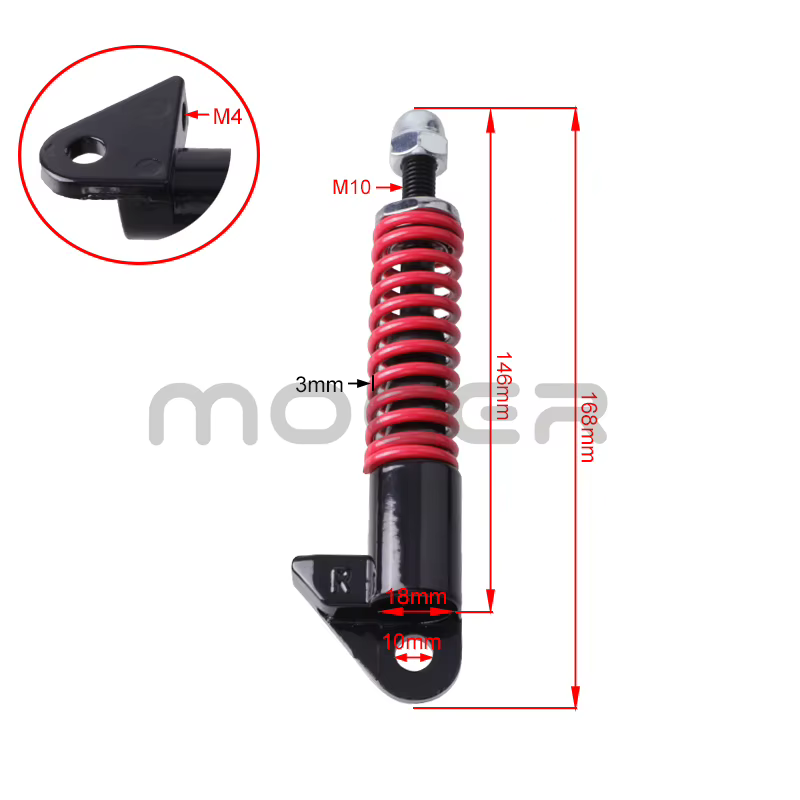 Amortiguador delantero de acero para patinete eléctrico KuGoo M4