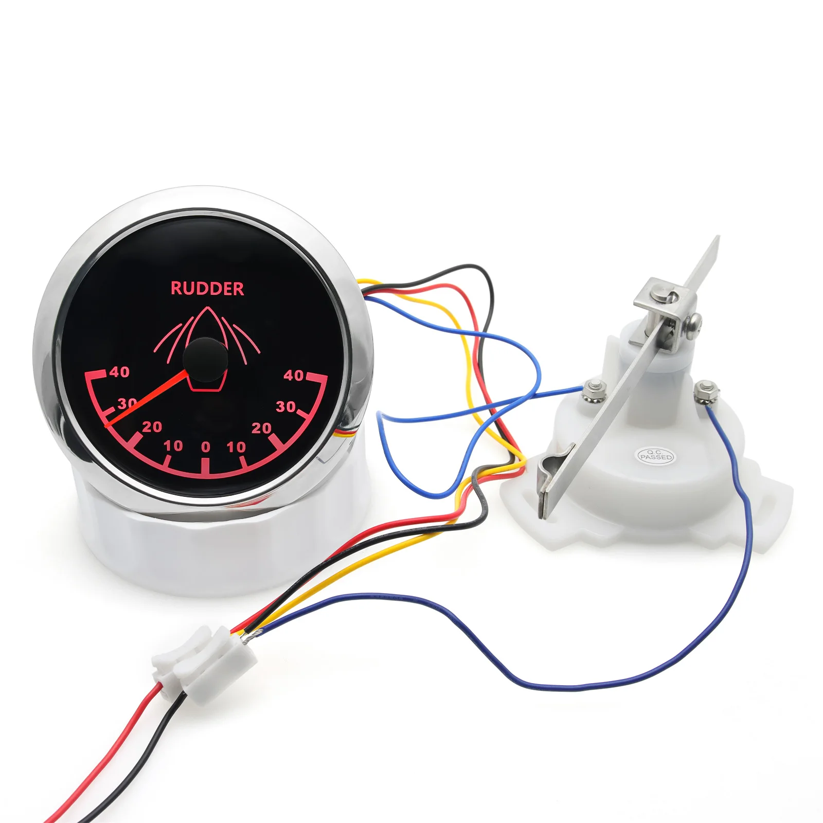 Indicador ángulo dirección 85mm estanco IP67 con retroiluminación roja - imagen 4
