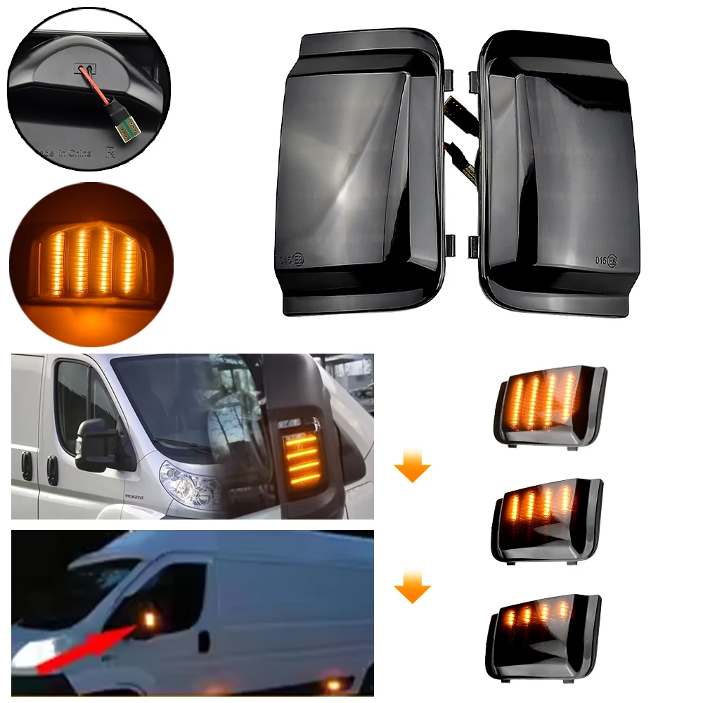 Intermitentes LED dinámicos para retrovisor Citroën Relay 2006-2019 - imagen 3