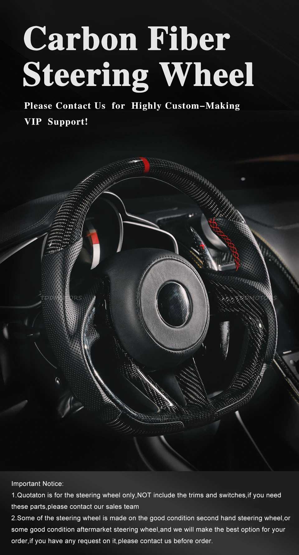 volante de fibra de carbono