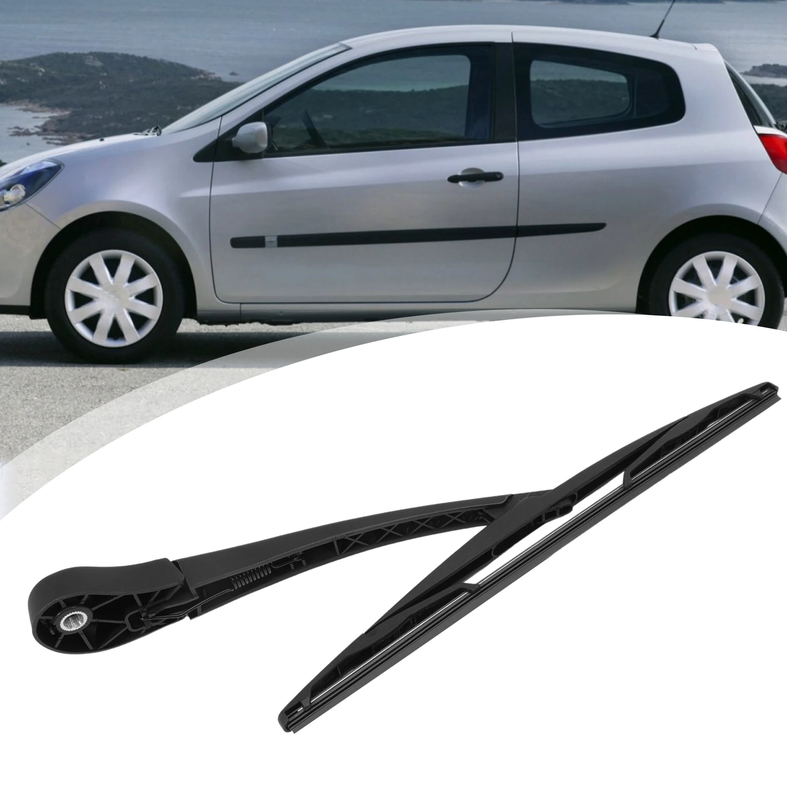 Brazo y escobilla limpiaparabrisas trasero Renault Clio III - imagen 2